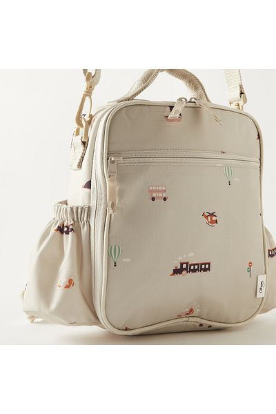 Citron Printed Insulated Lunch Bag with Detachable Strap