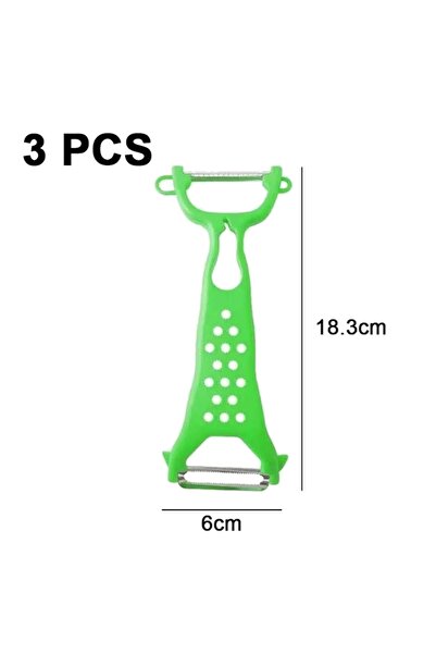 OEM Set of 3 Small Vegetable and Fruit Peelers, Stainless Steel