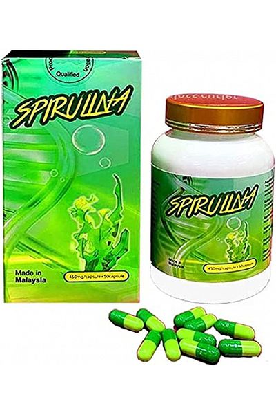 spırulına Spirulina Capsules for Slimming 60 Capsules, Made in Malaysia