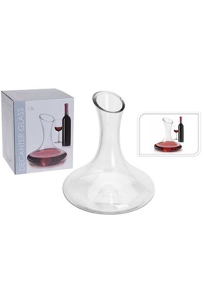 Excellent Houseware Max Winny decanter, glass, 1.5 liters