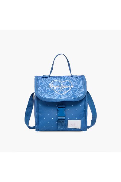 Pepe Jeans Coralie Printed Lunch Bag with Buckle Closure
