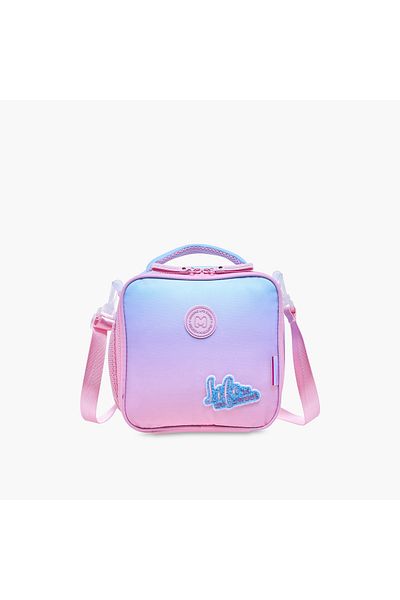 Marshmallow Applique Detail Lunch Bag with Zip Closure
