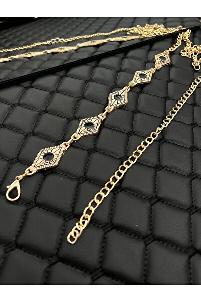 Descoin Curea cu lanț Mineli, centură pentru femei, centură pentru haină, centură pentru pantaloni