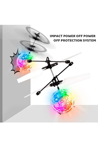 OEM Mini IR Helicopter Disco Ball Multicolor