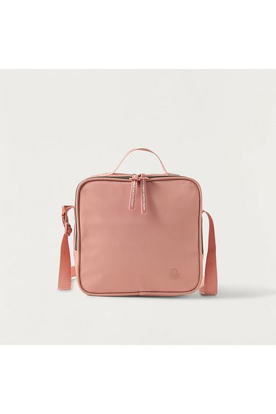 United Colors of Benetton UCB Solid Lunch Bag with Adjustable Strap and Zip Closure