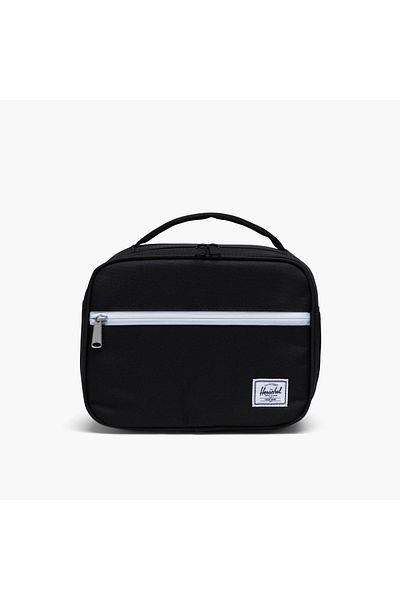 Herschel Supply Co. حقيبة غداء متينة من شركة هيرشل سابلاي مع مقبض وسحاب للإغلاق