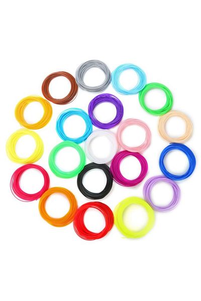 Cozevdnt Set 20 Filaments for 3D Pen Cozevdnt PLA, Multicolor