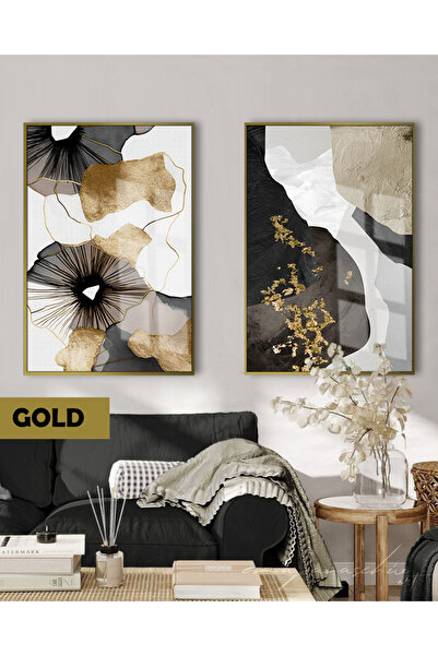 Harika bir ev HARİKABİREV | SET NEGRU&GOLD COMBINAT MODERN CU MODELE FLORALE ...