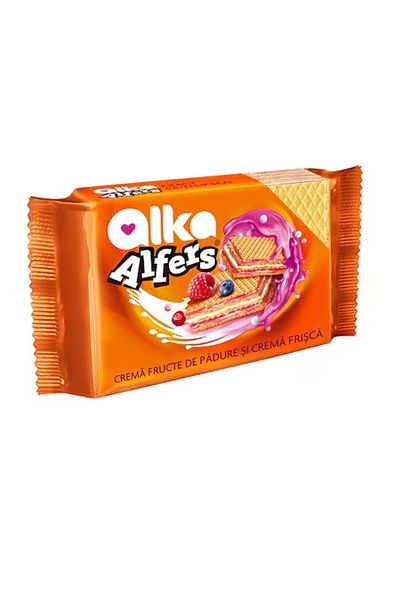 alka Napolitane Alfers Alka cu gust de fructe de padure, 170g