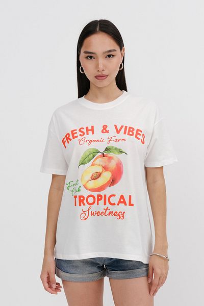 Addax Crew Neck Printed T-Shirt P10484
