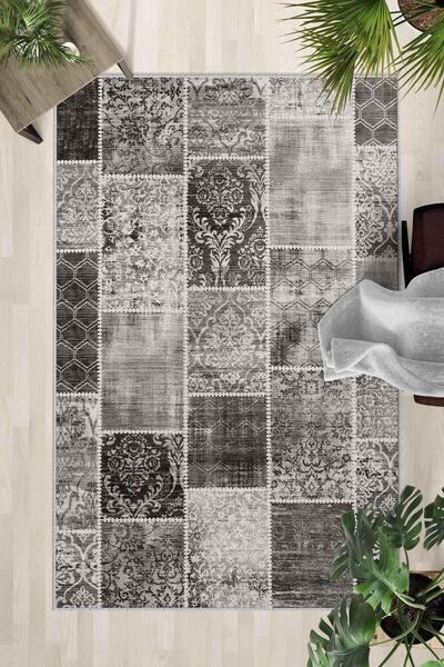 Monnhein Covor lavabil cu bază anti-alunecare – Covor modern cu imprimare dig...