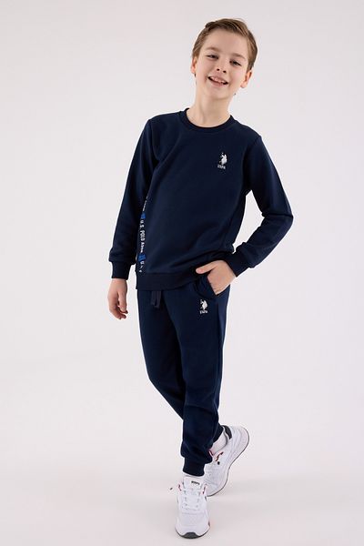 U.S. Polo Assn. Комплект спортен екип от 2 части за момчета с лиценз