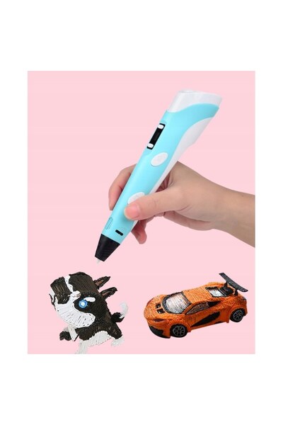 stuffix 3D Pen Set, 9 m Cartridges, 16.5×4.5×3 cm, Blue