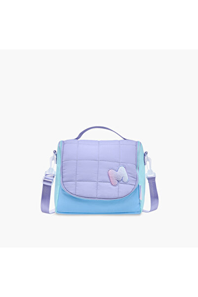 Marshmallow حقيبة غداء ملونة مع سحاب للإغلاق