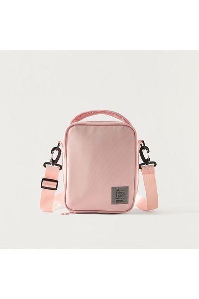 MUST Solid Lunch Bag with Adjustable Strap and Top Handle