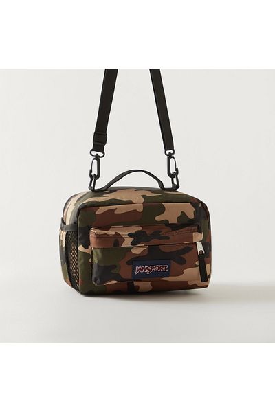 Jansport Camoflauge Print Insulated Lunch Bag with Detachable Strap