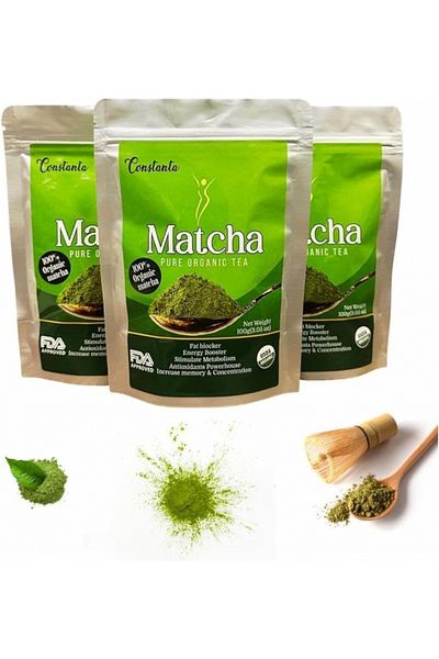 Constanta Organic Matcha Tea, Green Tea Powder - 100 Grams
