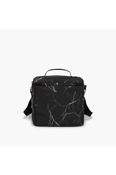 Jansport Electric Bolt Print Lunch Bag with Adjustable Strap and Zip Closure