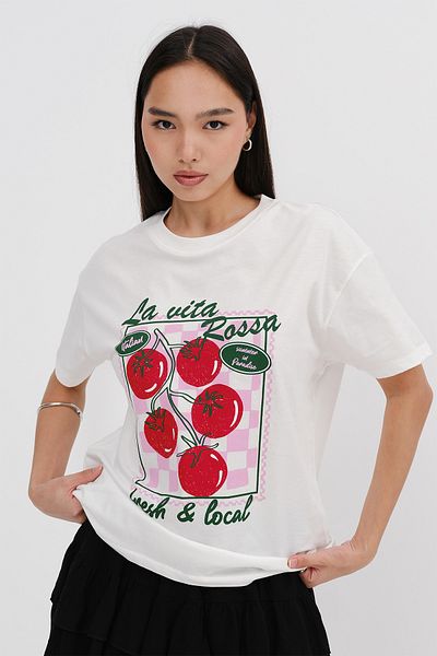 Addax Tomato Printed T-Shirt P10490
