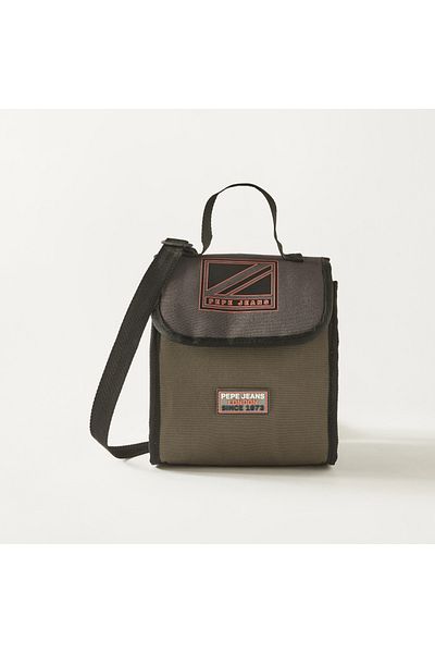 Pepe Jeans Cody Printed Thermal Lunch Bag with Adjustable Strap - 2-Year Warranty