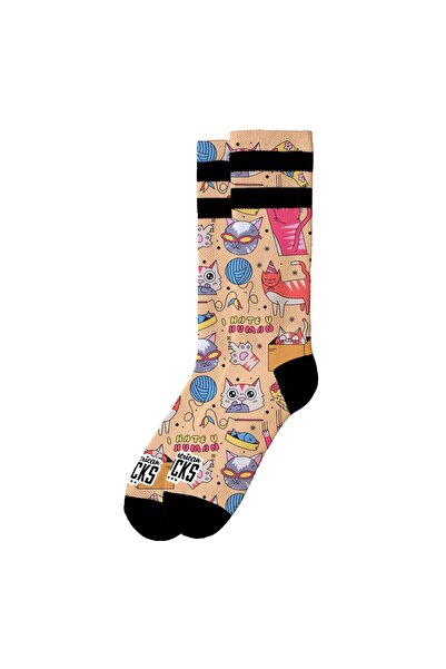 American Socks Чорапи Coolmax със средна дължина "Котки, мразя хората"