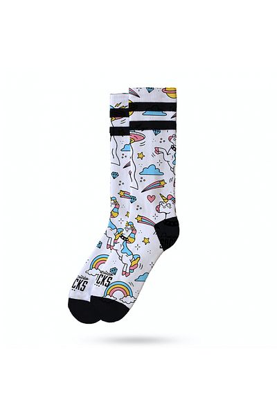 American Socks Coolmax Twinkle Unicorn Mid-Length Socks