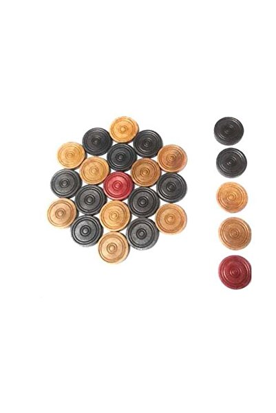 Generic لوحة كاروم خشبية مكونة من 19 قطعة