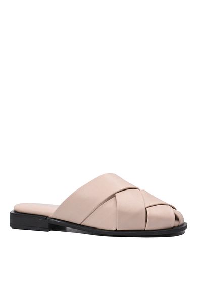 Dogati Soft Dogati powder pink clogs made of genuine leather with braided straps