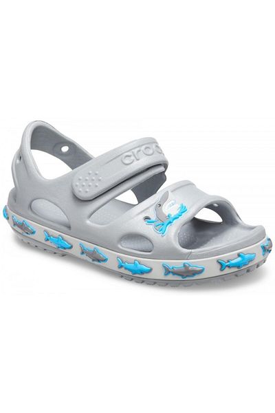 Crocs Sandale Crocs Fun Lab Shark Band Sandal B 19-20 EU - C4 US Gri - Light Grey