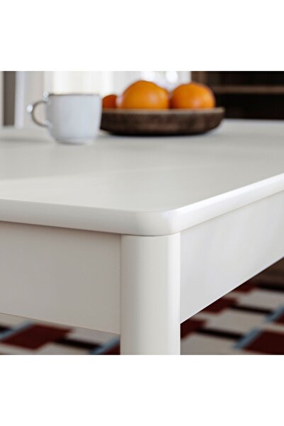 IKEA açılır yemek masası, kırık beyaz, 4-6 kişilik