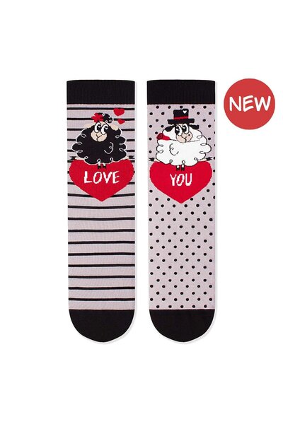 Pirin Hill Sosete bumbac Arty Socks Oita Indragostita Gri