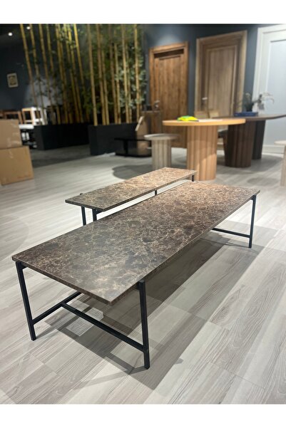 Lisso Origami 1+1 Sehpa Seti 139x51 Yükseklik:35cm 104x29 Yükseklik40:cm