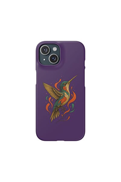 CaseHub حافظة هاتف بتصميم iPhone 15 الطائر الطنان