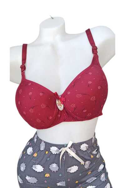 PATRON C Cup Recovery Bra Without Underwire (Without Wire) Without Padding Floral Patterned Bra