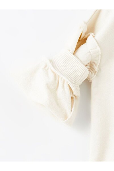 LC Waikiki Lcw Kids Crew Neck Long Sleeve Printed Baby Girl Sweatshirt and Leggings 2-Pack