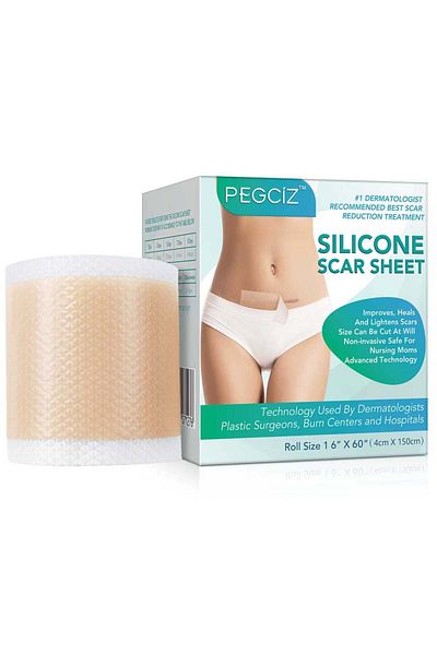NOVA KISS Rolă din gel siliconic pentru tratarea cicatricilor, reutilizabilă, 4 cm x 1,5 m