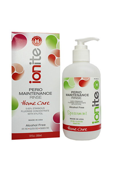 Dharma Research Apă de gură, Ionite, 0,63% fluorură de staniu, fără alcool, cu xilitol, aromă de mentă, 296 ml