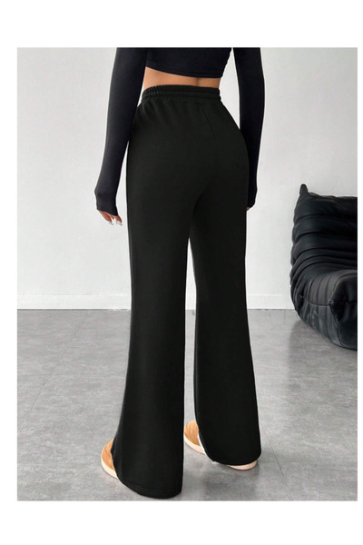 TONFİX LİFE ΜΠΡΟΣΤΑ ΒΑΦΕΙΤΑΙ Μαύρο Γυναικείο Φαρδύ Φούτερ Φούτερ Ελαστικό Άνετο Φαρδύ Κομμένο Φούτερ TONFİX