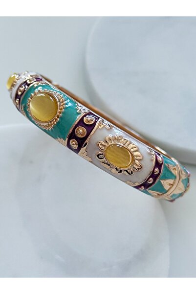 CHARMLUCKY ÇELİK TAŞLI MİNELİ BİLEZİK