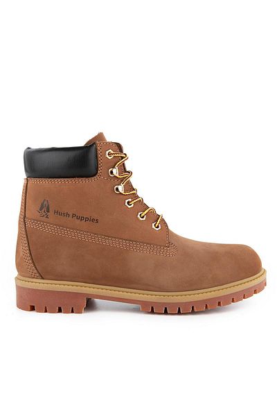 Hush Puppies Ανδρικές μπότες Helppo Bounce από γνήσιο δέρμα