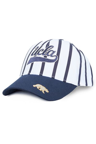 UCLA Chet Navy Blue Baseball Cap Striped Embroidery - Unisex Hat
