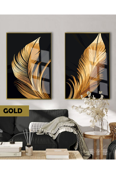 Harika bir ev HARİKABİREV | 01SET NEGRU&GOLD COMBINAT DE PĂRĂ DE PĂSĂRĂ | TAB...