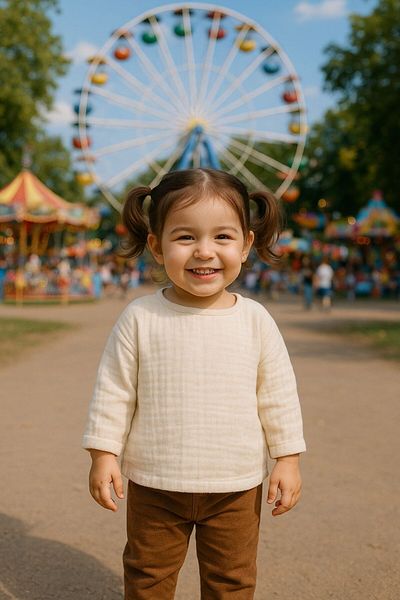 Enhitbaby Double Layer Muslin Long Sleeve Blouse