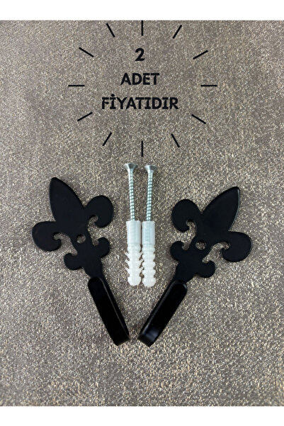 Perlingo Fon Perde Bağlama Demiri Siyah Renk Askı Aparatı Renso Perde Kancasi