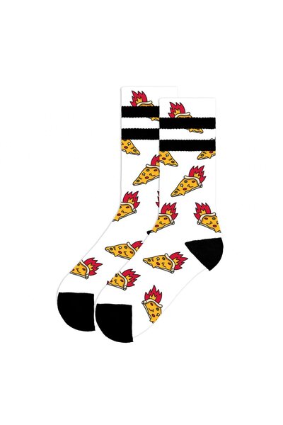 American Socks Sosete bumbac de lungime medie Pizza Inferno