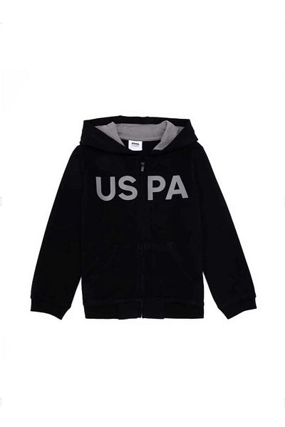 U.S. Polo Assn. Printed Boy's Gray Sweatshirt