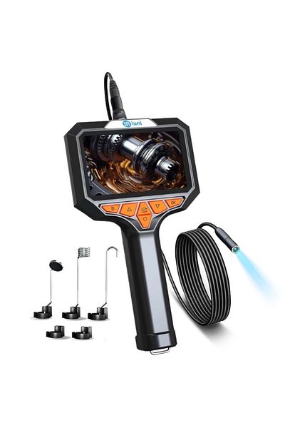 iUni Cameră de inspecție auto industrială Vc43-rd, IPS de 4,3", cablu 2 m, 8 LED-uri, obiectiv de 8 mm, IP67