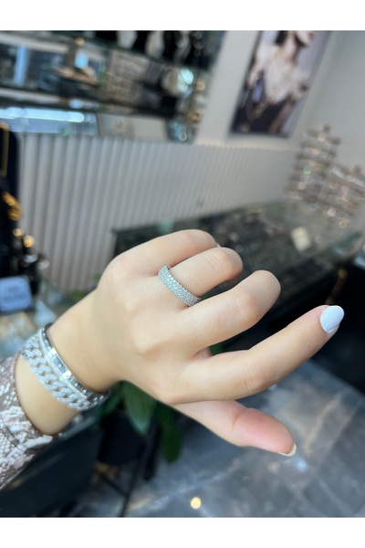 925Silver Tamtur taşlı yüzük