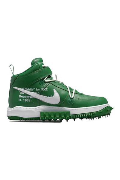 Nike Air Force 1 Mid Off White, Green, Size 40.5