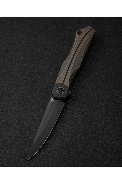 Bestech Knives BESTECH THYRA BT2106C Titanyum+Karbon Fiber Kaplama Sap M390 Çelik Çakı